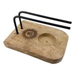 Wood Iron Palo Santo Burner, 4", OM, Each